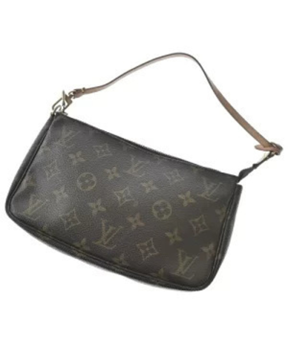 Louis Vuitton Pouch Clutch Brown Beige Cream All over